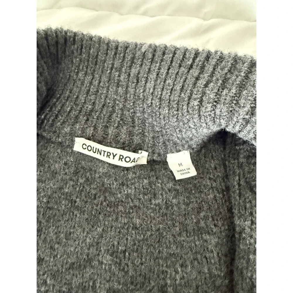 VIntage 100% Wool cardigan Sweater Country Road Australia- Mens M